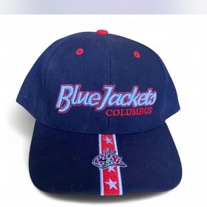 Blue and Red Blue Jackets Columbus Cap
